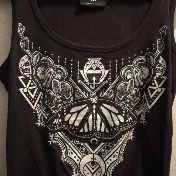 Restyle Tank Top with moth design - Picture 2 of 5